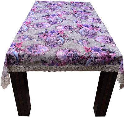 

The Trendy Printed 4 Seater Table Cover(Multicolor, PVC)