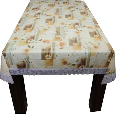

The Trendy Floral 4 Seater Table Cover(Multicolor, PVC)
