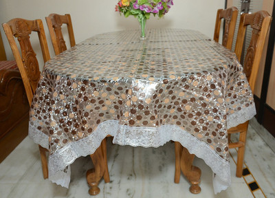 

Rajri Decor Printed 6 Seater Table Cover(Multicolor, PVC)