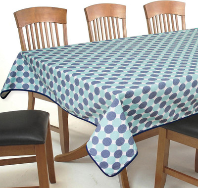

Elan Printed 4 Seater Table Cover(Blue, Cotton)