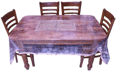 

E-Retailer Geometric 6 Seater Table Cover(Gold, PVC)