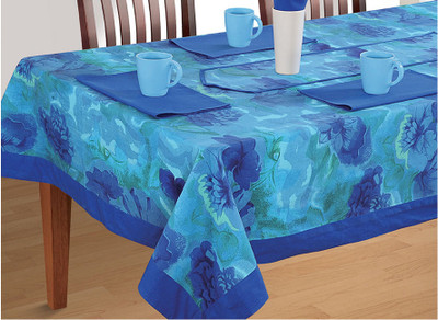 

Swayam Printed 8 Seater Table Cover(Blue, Cotton)