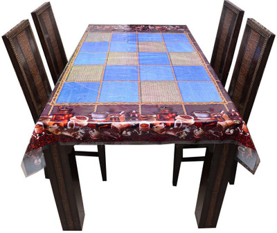 

The Trendy Printed 6 Seater Table Cover(Multicolor, PVC)