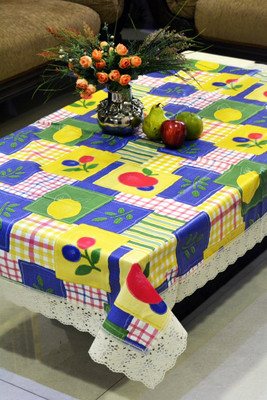 

Freely Printed 6 Seater Table Cover(Multicolor, PVC)
