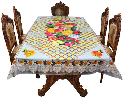 

The Trendy Printed 8 Seater Table Cover(Multicolor, PVC)
