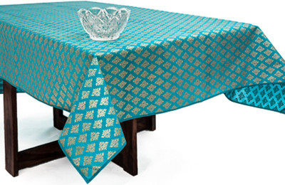 

Cannigo Printed 6 Seater Table Cover(Turquoise, PVC)