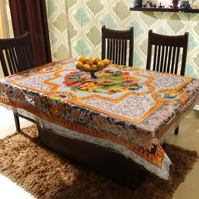 

Home Candy Floral 6 Seater Table Cover(Multicolor, Vinyl)