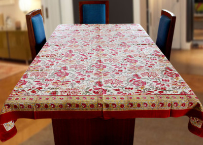 

Coco Bee Floral 6 Seater Table Cover(Multicolor, Cotton)