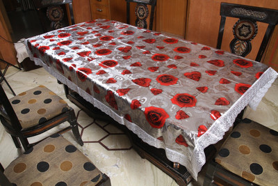 

Freely Printed 8 Seater Table Cover(Multicolor, PVC)