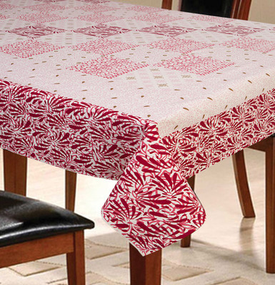 

Urbano Homz Floral 6 Seater Table Cover(Maroon, Cotton)