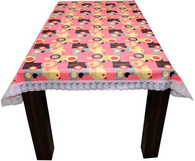 

The Trendy Printed 4 Seater Table Cover(Multicolor, PVC)