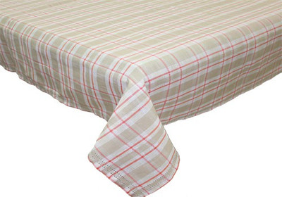 

Rhome Checkered 8 Seater Table Cover(Beige, Cotton)