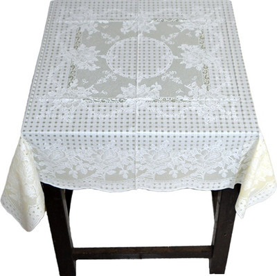 

Katwa Clasic Floral 2 Seater Table Cover(Lemon, PVC)