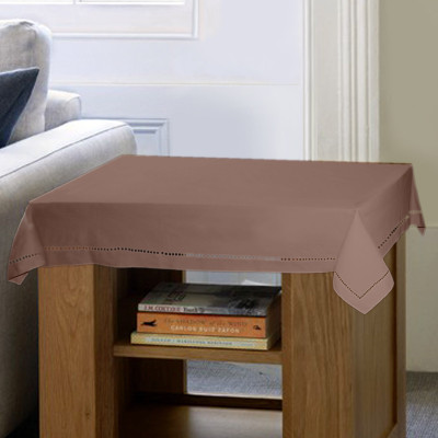 

Lushomes Solid 2 Seater Table Cover(Brown, Cotton)