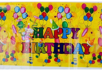 

Funcart Printed 4 Seater Table Cover(Yellow, Plastic)