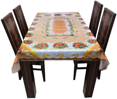 

The Trendy Printed 6 Seater Table Cover(Multicolor, PVC)