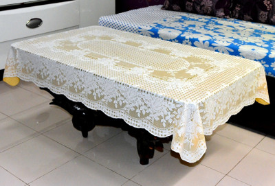 

Katwa Clasic Floral 2 Seater Table Cover(Beige, PVC)