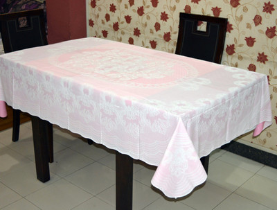 

Katwa Clasic Floral 6 Seater Table Cover(Pink, PVC)