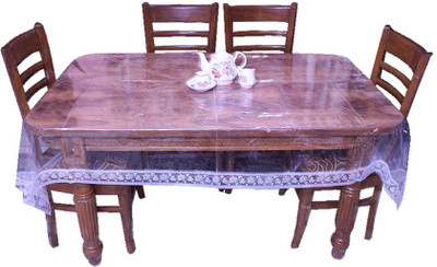 

E-Retailer Geometric 6 Seater Table Cover(Transparent, PVC)