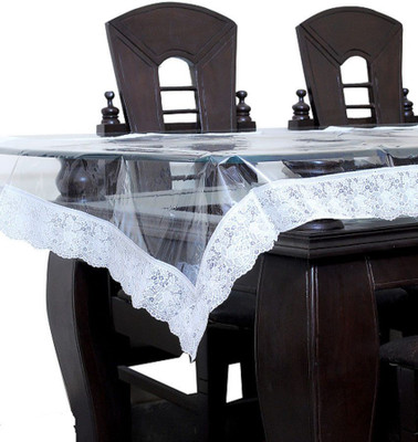 

Shivkirpa Striped 4 Seater Table Cover(Transparent, Plastic)