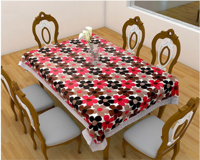 

Rajri Decor Printed 6 Seater Table Cover(Multicolor, PVC)