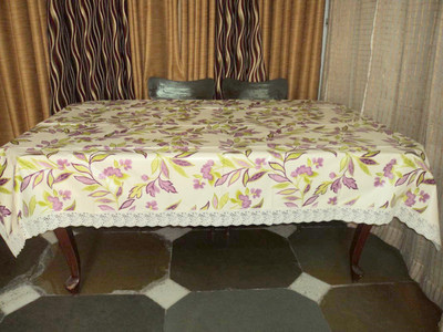 

Amita Home Furnishing Floral 6 Seater Table Cover(Multicolor, Plastic)
