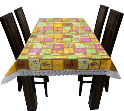 

DECOR CLUB Floral 6 Seater Table Cover(Multicolor, PVC)