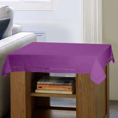 

Lushomes Solid 2 Seater Table Cover(Purple, Cotton)