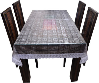 

The Trendy Geometric 8 Seater Table Cover(White, PVC)