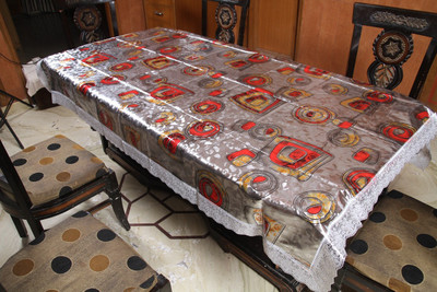 Freely Printed 8 Seater Table Cover(Multicolor, PVC)