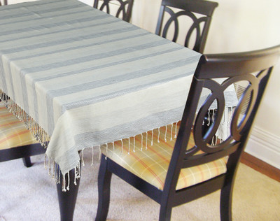 

Elan Striped 4 Seater Table Cover(Multicolor, Cotton)