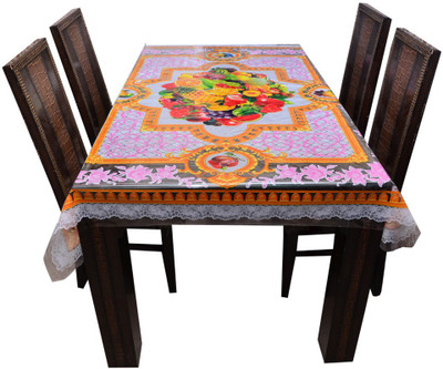 

The Trendy Printed 6 Seater Table Cover(Multicolor, PVC)