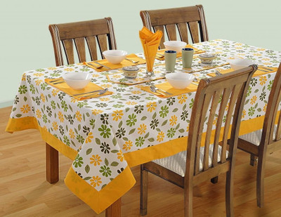 

Swayam Printed 12 Seater Table Cover(Yellow, Cotton)