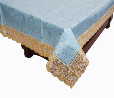 

E-Retailer Printed 4 Seater Table Cover(Blue, PVC)