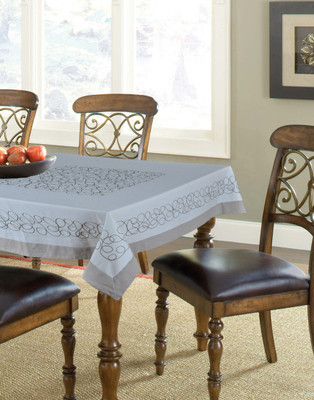

Elan Embroidered 8 Seater Table Cover(OffWhite, Cotton)