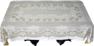 

Katwa Clasic Floral 2 Seater Table Cover(Beige, PVC)