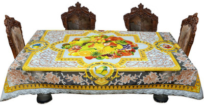 

The Trendy Printed 6 Seater Table Cover(Multicolor, PVC)