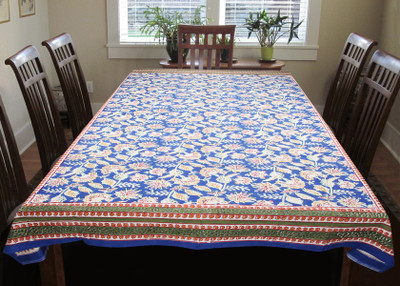 

Coco Bee Floral 6 Seater Table Cover(Multicolor, Cotton)