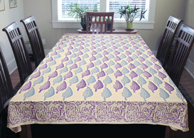 

Coco Bee Floral 6 Seater Table Cover(Multicolor, Cotton)