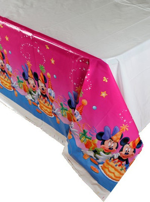 

Funcart Printed 4 Seater Table Cover(Multicolor, Plastic)