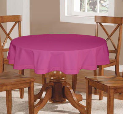 

Lushomes Solid 4 Seater Table Cover(Pink, Cotton)
