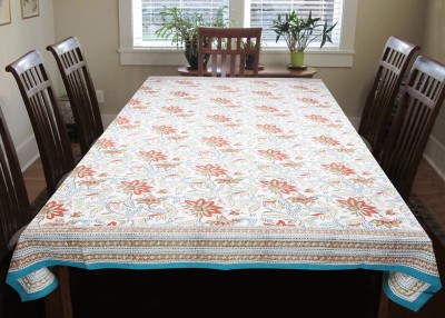 

Coco Bee Floral 6 Seater Table Cover(Multicolor, Cotton)