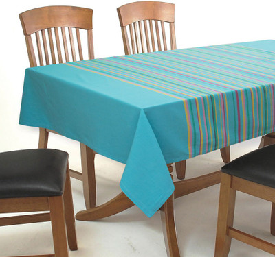 

Elan Striped 6 Seater Table Cover(Multicolor, Cotton)