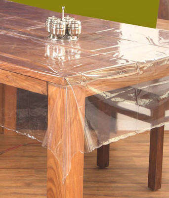 

Home And Craft Abstract 6 Seater Table Cover(White, PVC)