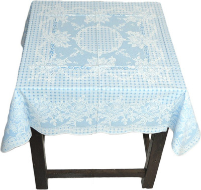 

Katwa Clasic Floral 2 Seater Table Cover(Blue, PVC)