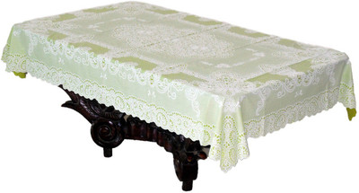 

Katwa Clasic Floral 2 Seater Table Cover(Pista Green, PVC)