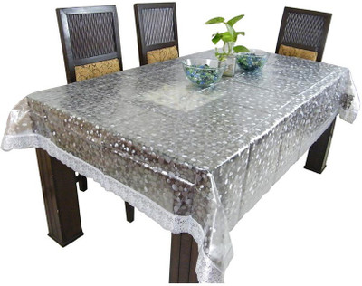 17% OFF on The Fancy Mart Printed 6 Seater Table Cover(Transparent, PVC)