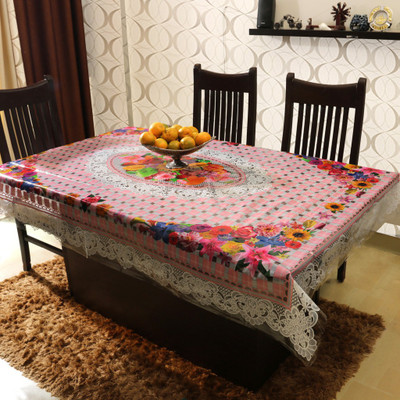 

Home Candy Floral 6 Seater Table Cover(Multicolor, Vinyl)