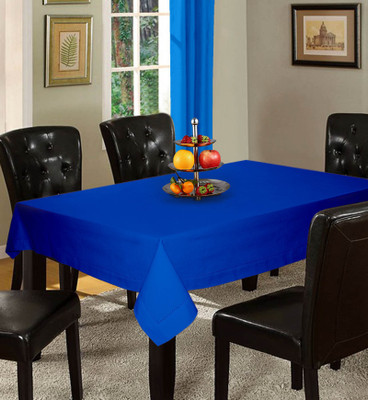 

Lushomes Solid 6 Seater Table Cover(Light Blue, Cotton)