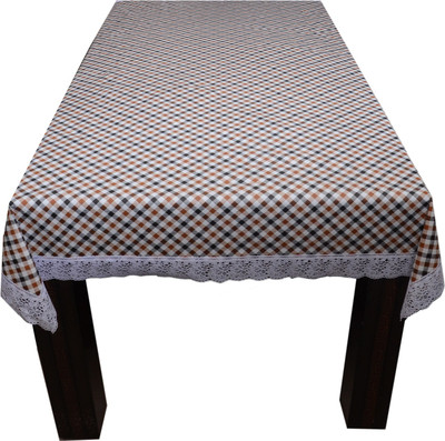 

The Trendy Checkered 4 Seater Table Cover(Multicolor, PVC)